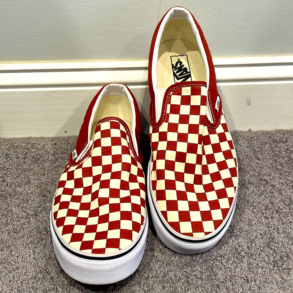 Mens checkered Vans size 13